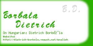 borbala dietrich business card